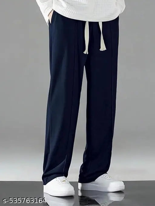Men’s Olive Green Flared Track Pants – Relaxed Fit | Modern Street Style | Everyday Comfort
