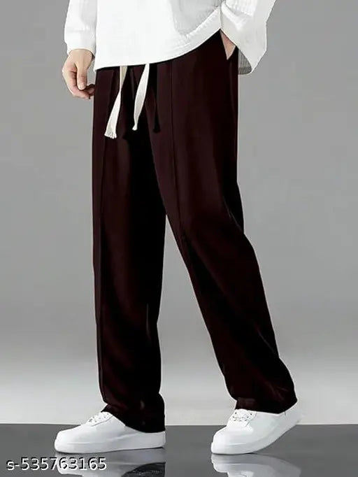 Men’s Olive Green Flared Track Pants – Relaxed Fit | Modern Street Style | Everyday Comfort